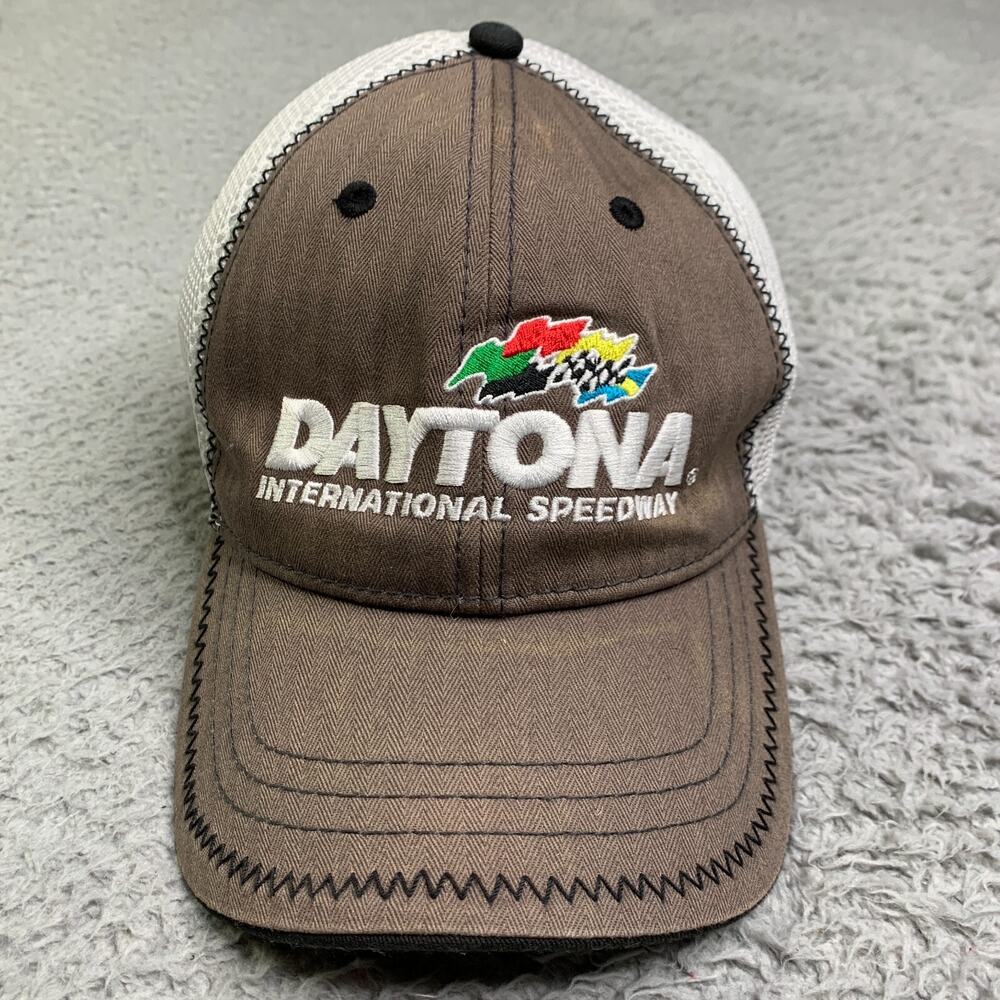 Daytona International Speedway Hat Cap Mens One Size Fits Most Mesh Back Flex